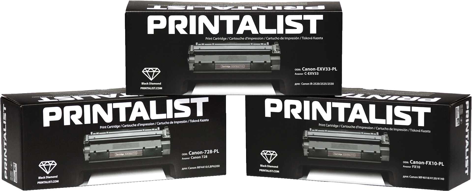 Картриджі PRINTALIST для CANON